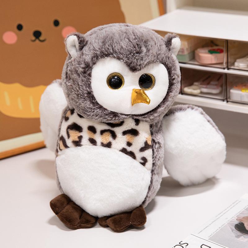 

Милая милая кукла-сова плюшевая игрушка куколка совы детская успокаивающая кукла подарок на день рождения 20cm（0.13kg） серый