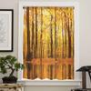 Autumn Sunset Forest Sheer Curtains for Kids Bedroom Living Room Voile Window Curtains Tulle Drapes