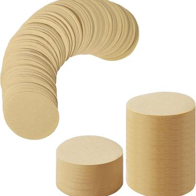 Ungebleichtes Kaffeefilterpapier, Geeignet für Kaffeemaschinen-Ersatz, Runder Kaffeefilterpapier, Einweg-Papierfilterpapier