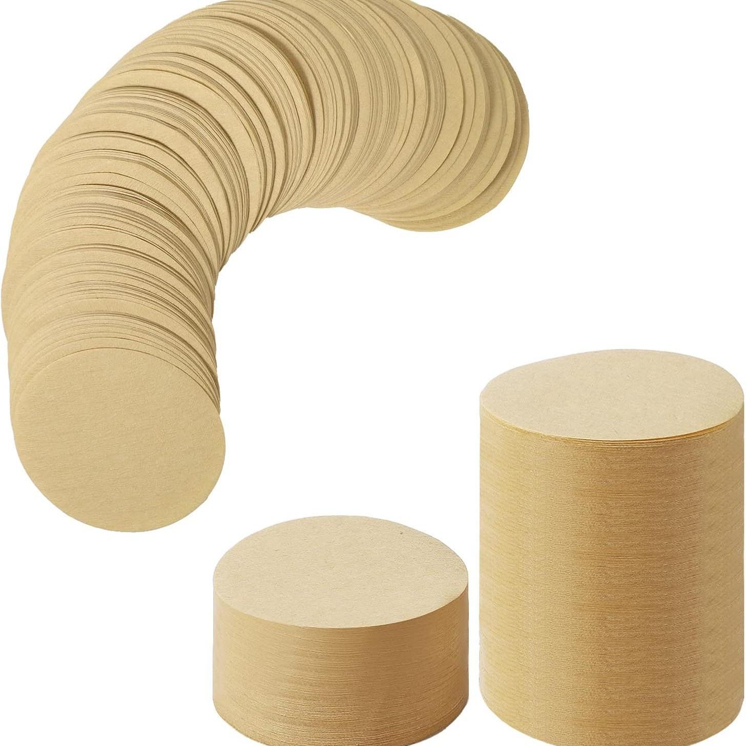 

Неотбеленная фильтровальная бумага для кофе, Подходит для замены в кофемашине Круглая фильтровальная бумага для кофе, Одноразовая бумажная фильтровальная бумага One Size