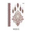 Lace Fake Tattoo Temporary Tattoo Red Mehndi Stickers Body Art Sticker  Women/Lady