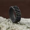 Vintage Black Viking Triangle Ring For Men Women Nordic Stainless Steel Odin Valknut Jewelry Gift