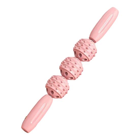 

Muscle Roller Stick for Athletes 3/4 Rollers Body Deep Tissue Massage Stick Tool for Leg Back Recovery Fascia Roller for Cellulite Sore Muscles S розовый