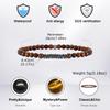 4mm Bead Bracelet for Men Boys,Irregular Hematite Stone Meditation Yoga Rosary Braclet,Ethnic Bohemian Jewelry Gift