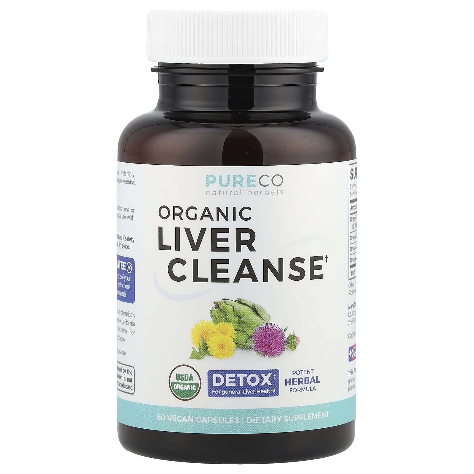 

Pure Co., Organic Liver Cleanse, 60 Veggie Caps
