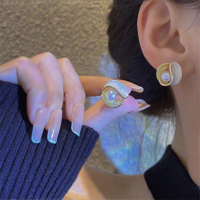 New Fashion Temperament  Pearl Stud Earrings  for Women Girl Gift Jewelry Wholesale