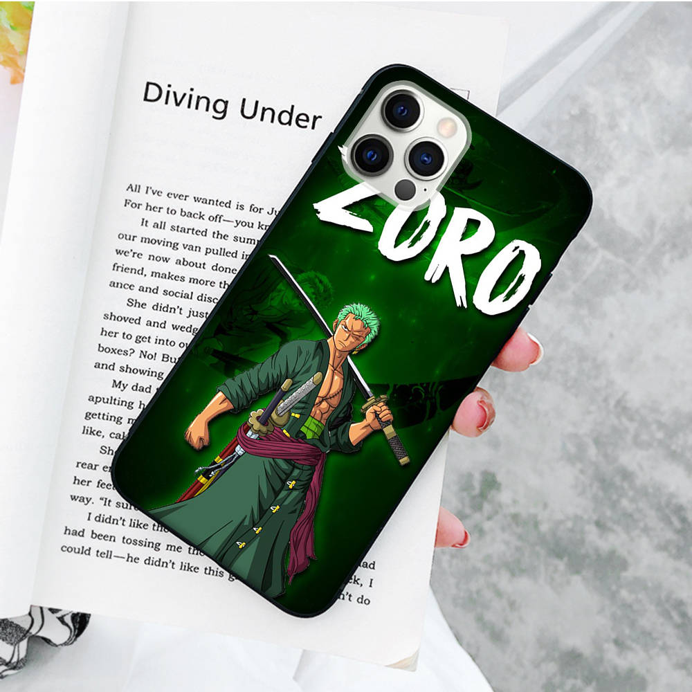 JW67 Robin Zoro Black Soft Case for iPhone 16 15 Plus 14 13 Pro 8 SE XR XS Max P30 Nova 5T Y5P Y6 Y7 Y8P Y9 Realme C30 C33 C31 VIVO Y36 V27
