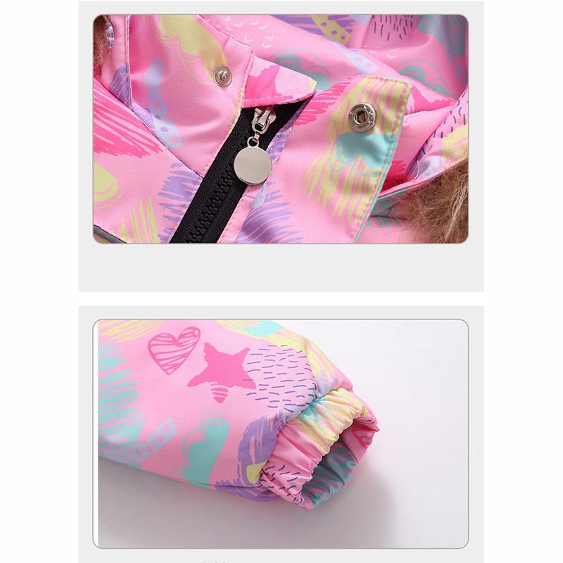 Children's Down Ski Suit Overalls Winter Outer Wear Baby Down Jacket Children