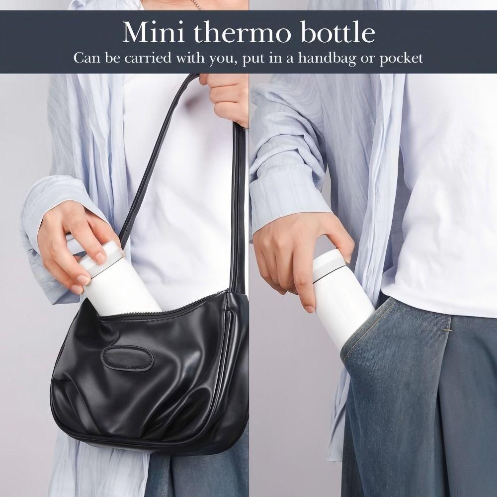 Mini Pocket Thermos Stainless Steel Water Cup Practical Thermos Cup  For Coffee and Water