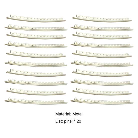 20Pcs Fret Wire Fine Workmanship Long Lifespan Universal Electric Guitar Fret Wires Musical