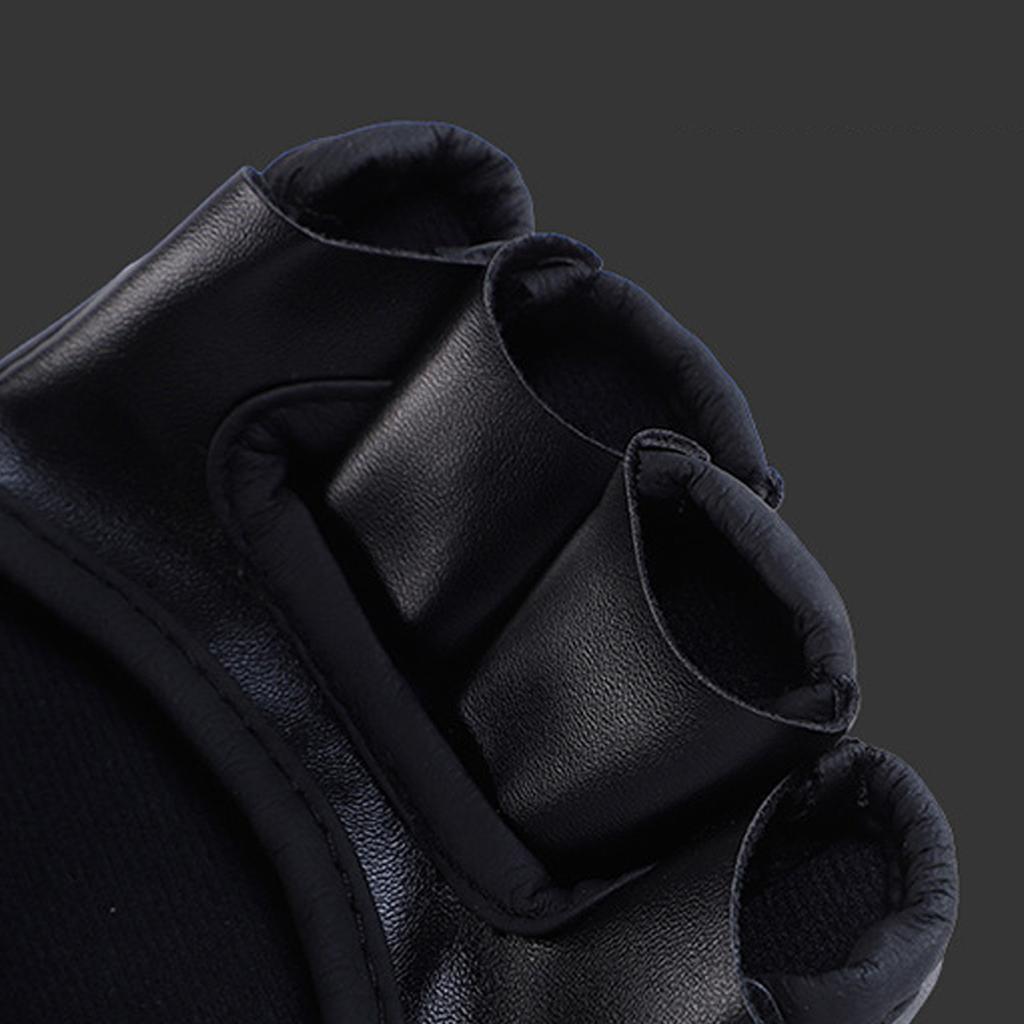 1 Pair Half Finger Boxing Gloves PU Leather Ghost Hand MMA Gloves for Muay Thai Fighting Punching