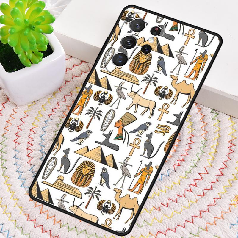 Egypt Nefertiti Anubis Phone Case for Samsung Galaxy Note 10 Pro S26 Ultra S23 S24 FE S25 S21 S22 PLUS Shockproof Cove