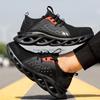Fashion Ligthweight Safety Shoes Men Mesh Breathable Work Shoes Anti-smash Puncture Proof Work Safety Boots Man Steel Toe Sneaker Male