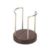 Wood Brass Disposable Cup Storage Holder Rack Shelf Water Tea Cups Dispenser Mug Display Stand Organizer Supplies Home Organizer
