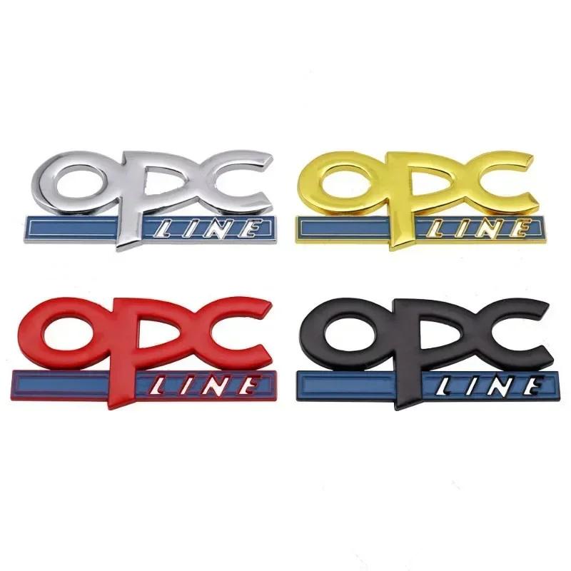 3D Metal OPC Line Car Rear Boot Trunk Emblem Badge Sticker Decal Accessories For Opel Insignia Corsa E Astra H J D Zafira Vectra Ago088