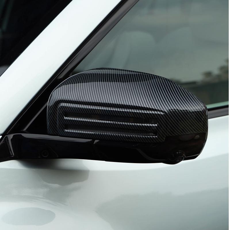 For BYD Equation Leopard 3/Titanium 3/Super 3 2025 2026 ABS Black Side Reverse Mirror Rain Shield Frame Rear View Mirror Cover