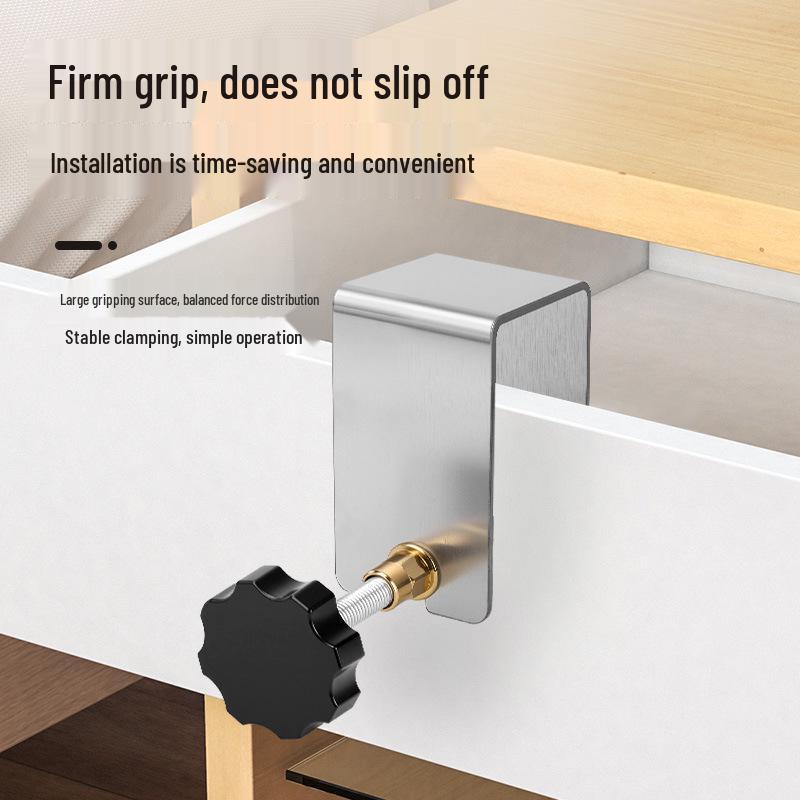 Stainless Steel Woodworking Clamp Tool – Drawer Installation & Panel Fixing Clip