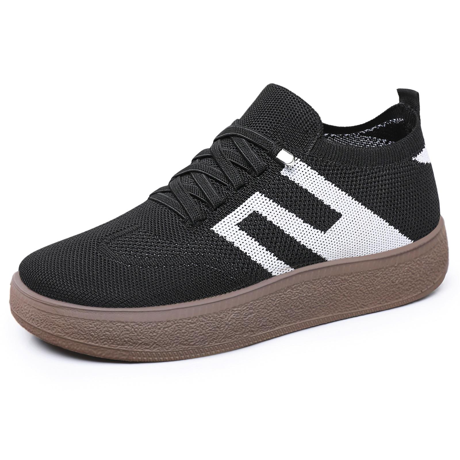 

Women s Casual Shoes Spring Autumn New Breathable Mesh Comfortable Soft Sneaker Outdoor Lightweight Non-slip Versatile Shoes 36 чёрный
