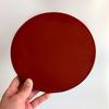 Yamaya Lacquerware Wooden Flower Stand, Round Board, Double-Sided Paint, Red and Black (Size 7, 21cm)