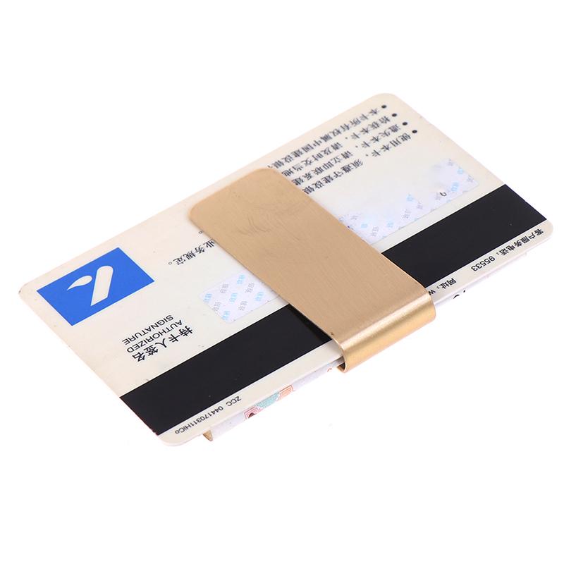 Slim Stainless Steel Men Purse Cash Money Clip Wallet Credit Card Holder