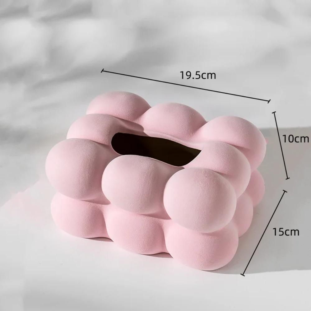 Bubble Ball Flocking Tissue Box Geometric