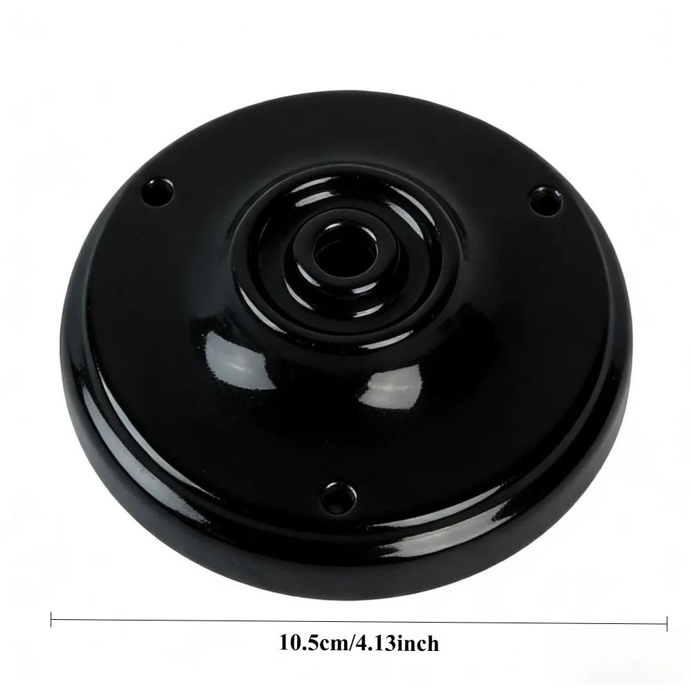JOYINLED Lamps Canopy Antique Porcelain 105MM Ceramic Cover for Pendant Lights Holder Lamp Base Indoor and Outdoor Black White