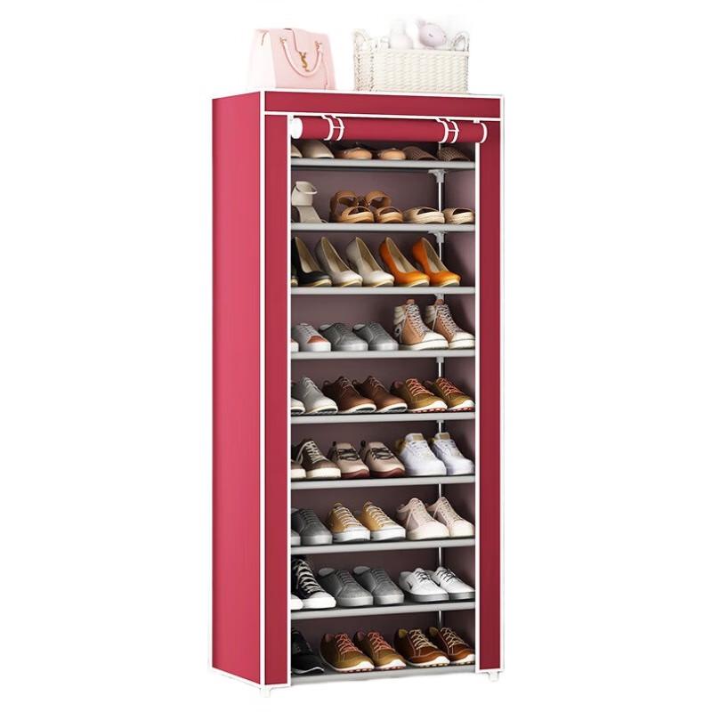 Miling 10-Tier Shoe Rack with Dust Cover