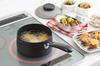 Yoshikawa Bento Tempura with Induction and Gas Made in SH5394 One-Handed Pot, 16cm, 1.4L, Iron, Lid, Compatible, Japan, Tsubame-Sanjo,