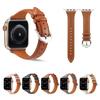Schlankes dünnes echtes Lederarmband für Apple Watch Serie Kleine Dornschließe Universelles Uhrenarmband