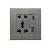Universelle Steckdose UK-Standard USB-Schnittstelle Steckdose Wand Schnellladebuchse 2100MA USB 13A Typ-C Ports Doppelschaltersteuerung