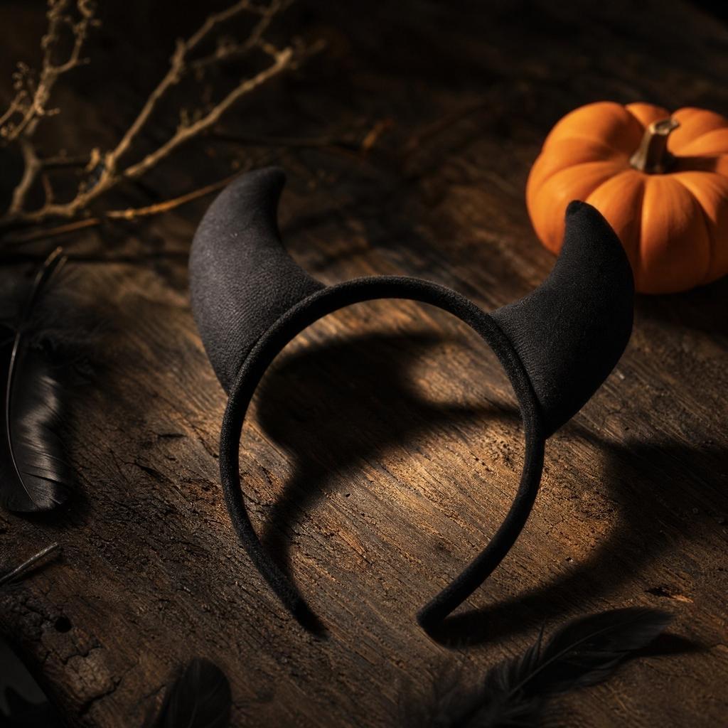 Bandeau Tête de Petit Diable pour Costume de Fête d'Halloween