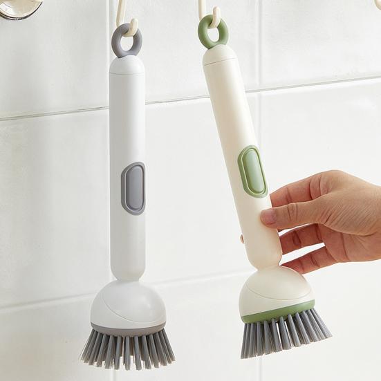 Dish Scrubber Brush with Handle Stain Removal Cleaning Brush Deep
