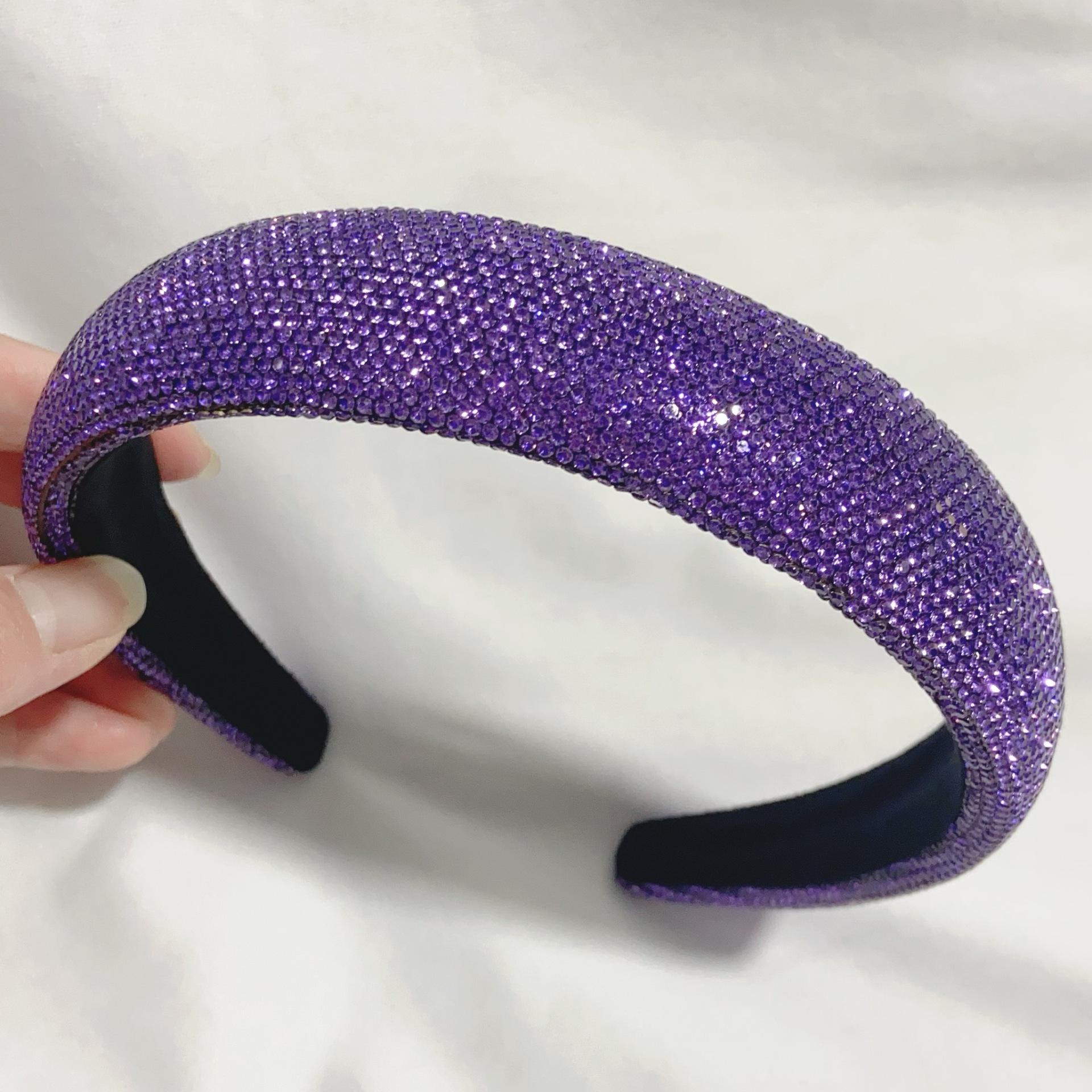 Французский Люксовый Женский Ободок Полностью из Страз – Ослепительный Высокий Венец, Необходимый Аксессуар для Волос