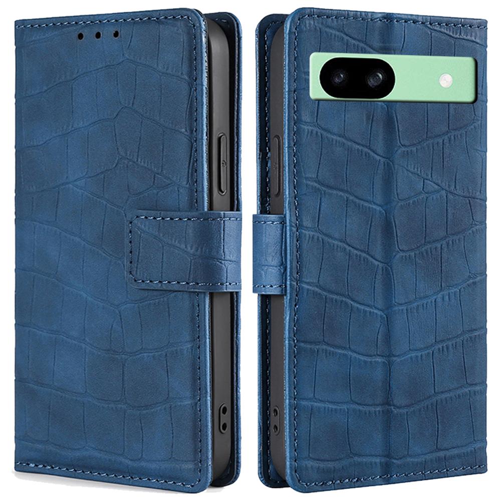 Für Google Pixel 8a Handyhülle Krokodiltextur Hautgefühl Lederhülle mit Magnetverschluss