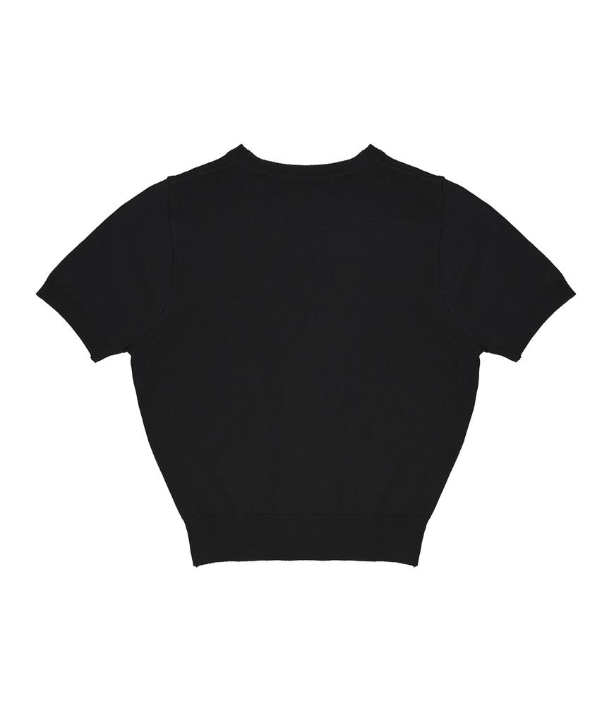 Nigaennikol Mini Butterfly Signature Half Knit_Black