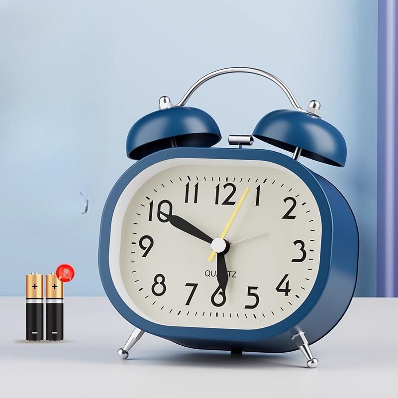 

Metal Alarm Clock Student Children Ringing Small Alarm Clock Cartoon Mechanical Clock Creative Desktop Clock Ornament