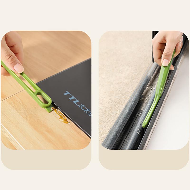 4-In-1 Multi-Purpose Cleaning Brush for Bathroom Kitchen Cleaning Brush for Household Walls Cracks and Floors