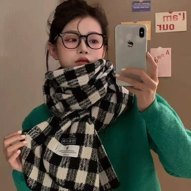 Women's European and American Style Long Fringe Mohair Scarf - Warm Autumn/Winter Shawl & Neck Warmer