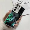 V-Valorant Game Black Cool Soft Phone Case for Samsung Galaxy S24 S25 FE S26 Edge S23 Ultra S22 Plus S21 + Shockproof Cover Back