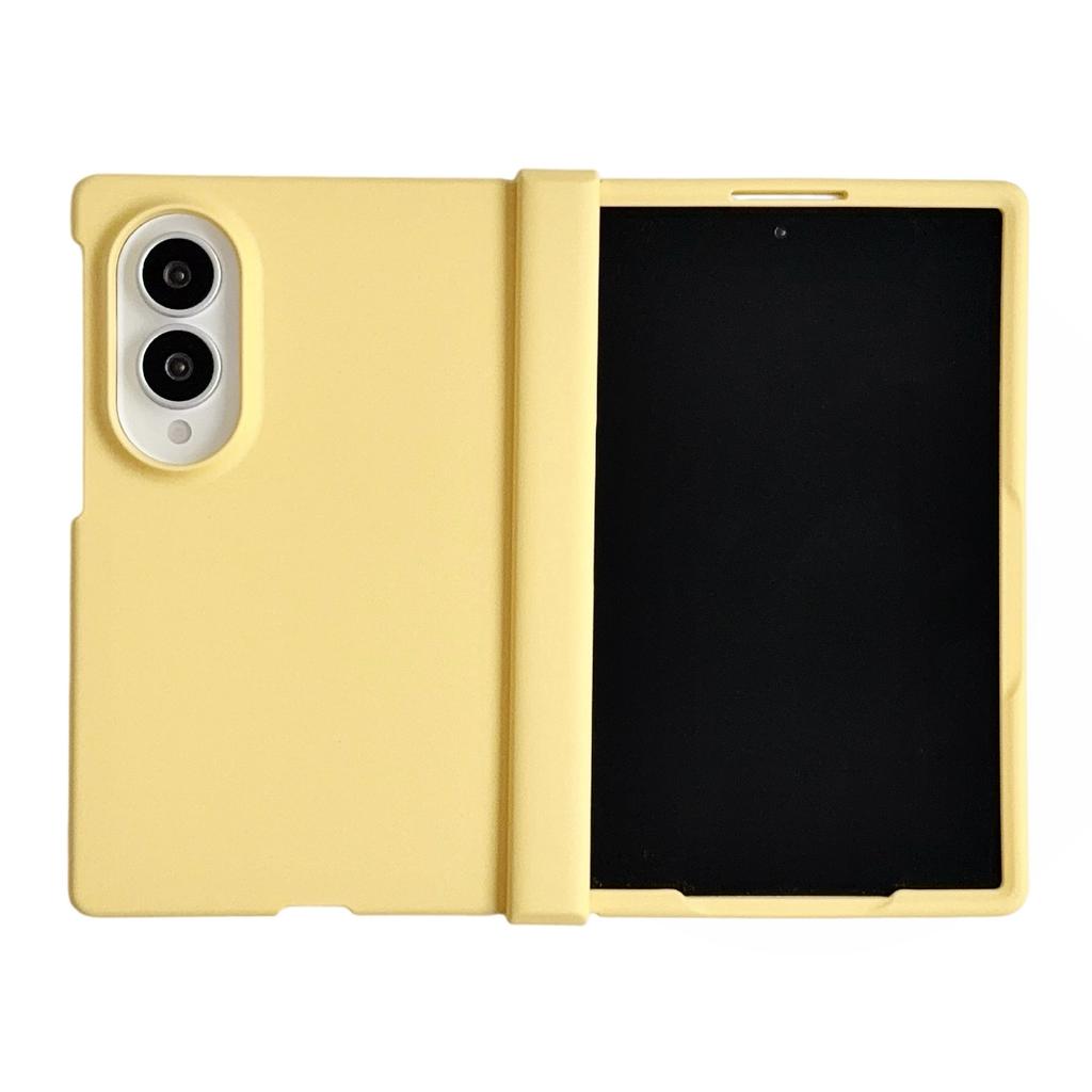 Custodia Protettiva Colorata PC con Cerniera Sottile Skin Feel per Samsung Galaxy Z Fold 8 Cornice Rialzata Fotocamera Cover a Libro Antiurto Funda