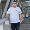 Men's Summer T-Shirt Round Neck Elasticity Short-Sleeve Comfortable Casual Sports Plus Size T-shirt Cotton Solid Color Breathable Tee