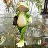 Frog Garden Statue Planter Hugger Drinking Frog Flower Pot Edge