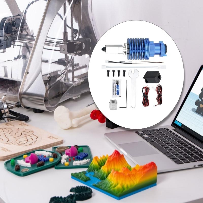 24 V 48 W Verbessertes Rapid Heat V6 Hotend Bimetall Heatbreak Keramik-Heizkerne Flow für 1,75 mm Filament 3D-Drucker