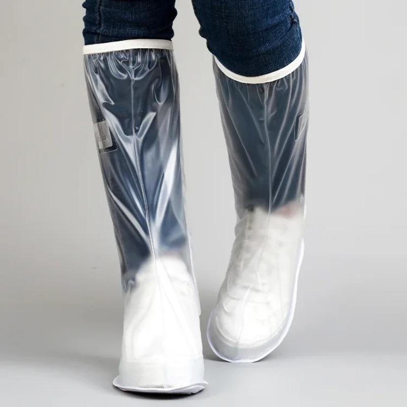 Men's and Women's High Tube Shoe Cover with Pressed Rain Waterproof Edge and Thickened Sole Wear Resistant Quality Dirtproof