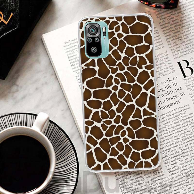 Cute Cartoon Giraffe Animal Cover For Xiaomi Redmi Note 14 13 12S 12 11 Pro Plus Phone Case 11S 10S 10 11E 11T 14Pro 13Pro Print