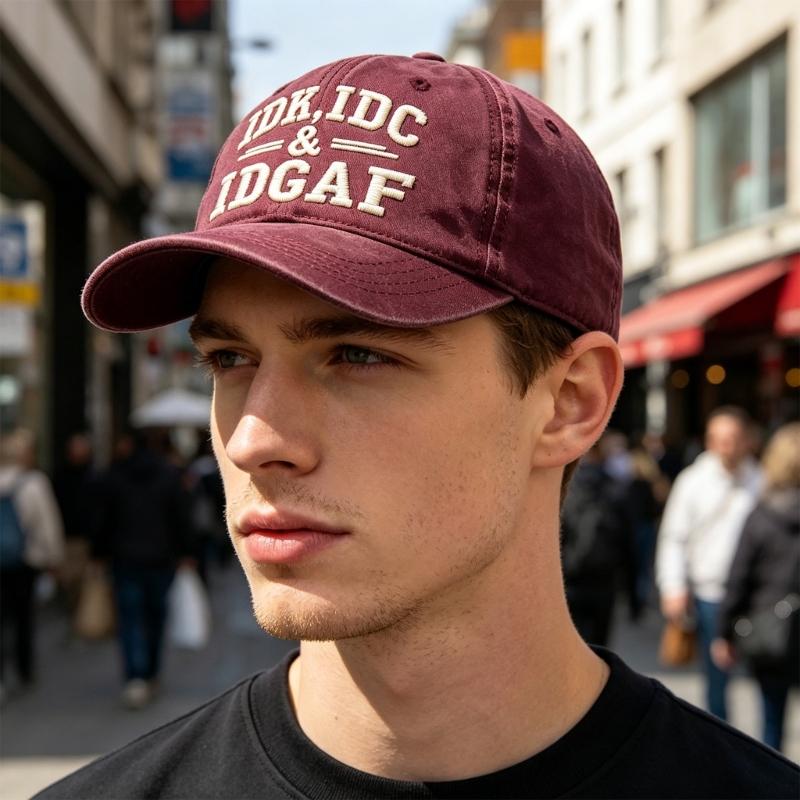 Cappellino da Baseball Unisex in Cotone alla Moda Cappello da Sole da Esterno con Cinturino Regolabile e Design Traspirante Circonferenza Testa 55-60cm