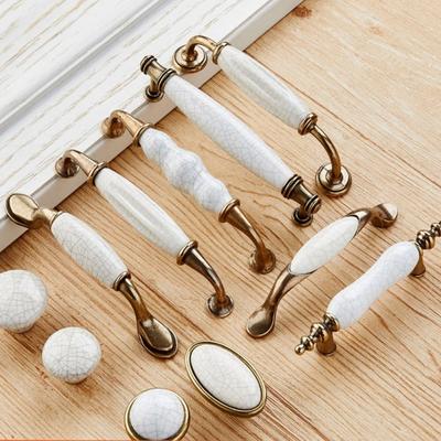 Zinc Zinc Zinc Alloy Drawer Knobs White Knobs Drawer Pulls Home Decorations Wardrobe Door Handle  Cupboard