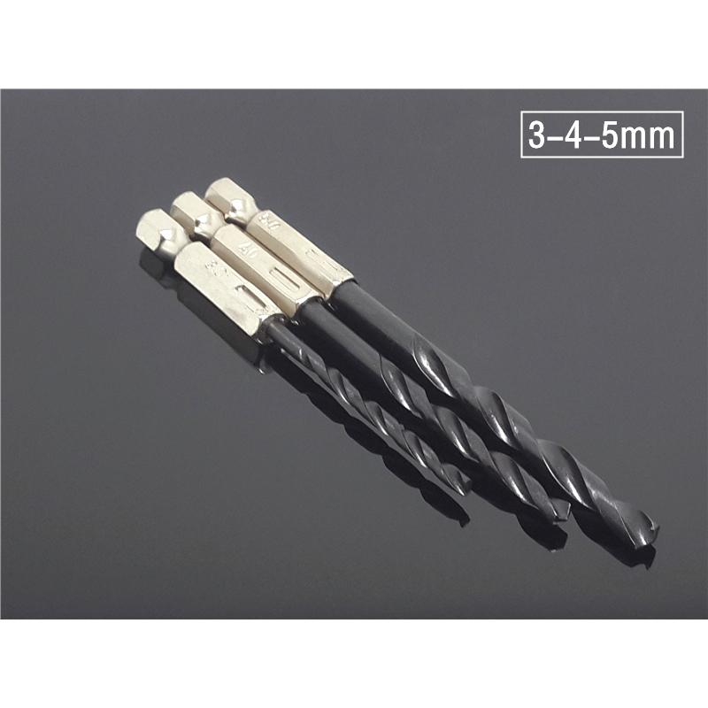 

3 мм, 4 мм, 5 мм, высокоскоростная сталь, 1/4, спиральное сверло с шестигранным хвостовиком, отвертка для пакетного сверления, электроинструменты