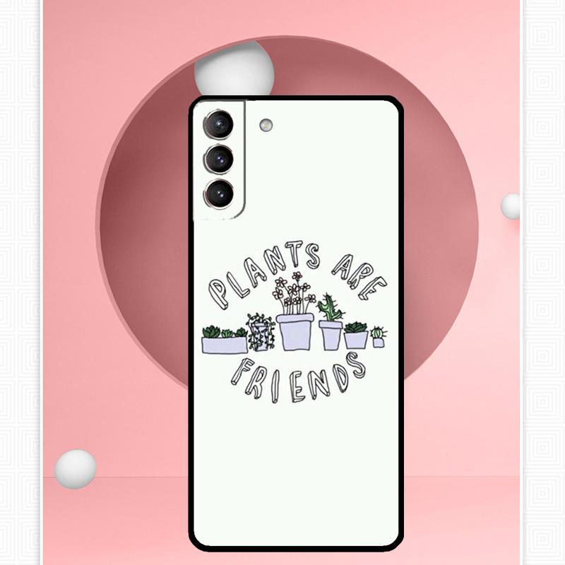 Go Vegan Case For Samsung Galaxy S24 Ultra S22 Plus S20 S21 FE S8 S9 S10 Note 10 20 S23 Ultra Cover