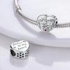 New In Charms Silve Beads Forever Love Heart Sister Family Life Charms Dangle For Bracelet Woman Jewelry Gifts